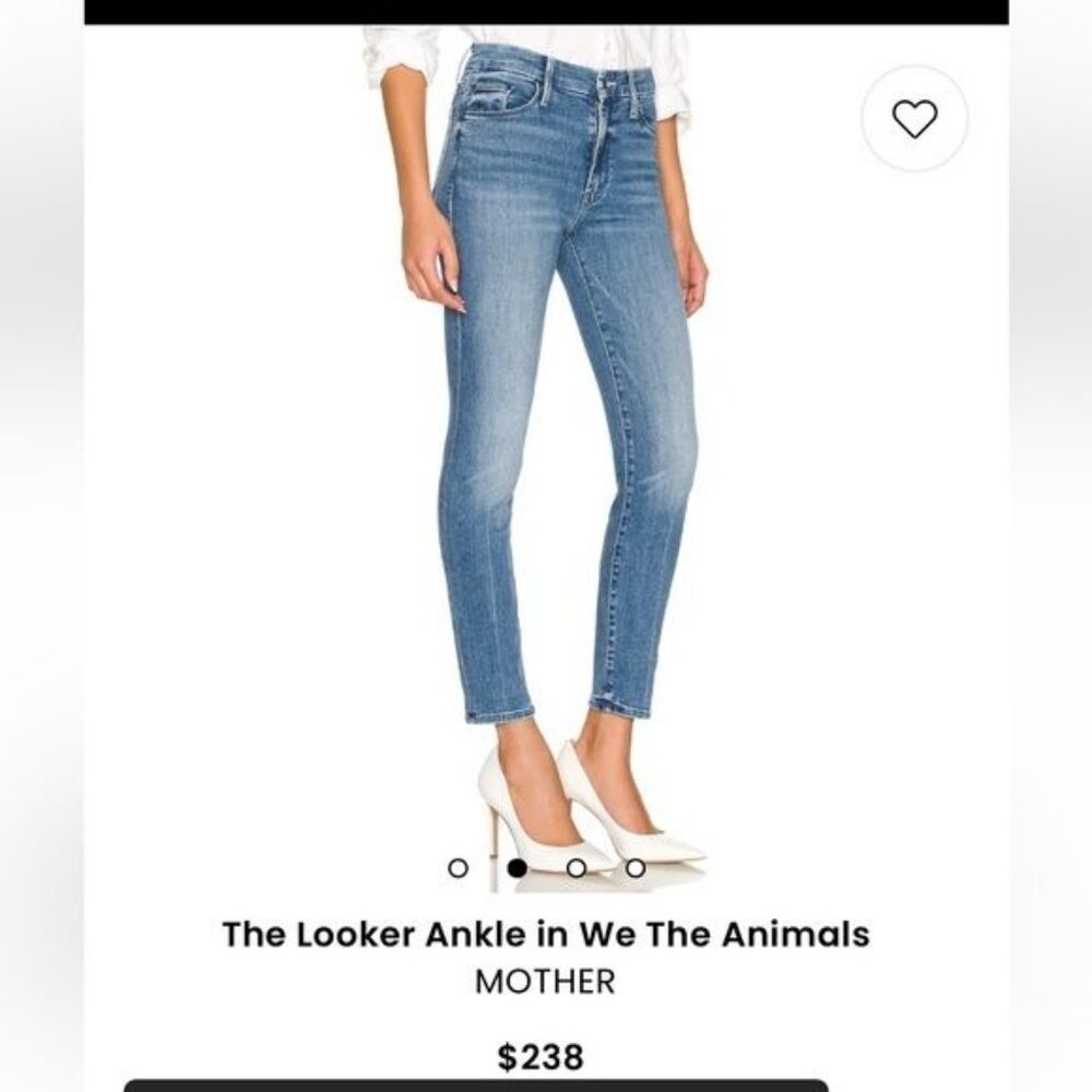 Mother The Looker Ankle in We The Animals Jeans Size 29 - Picture 2 of 14
